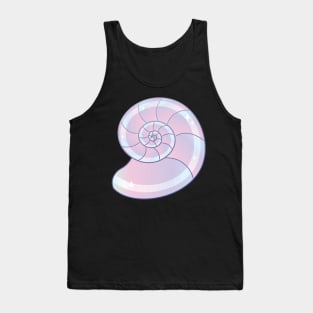 Purple Iridescent Nautilus Shell Tank Top